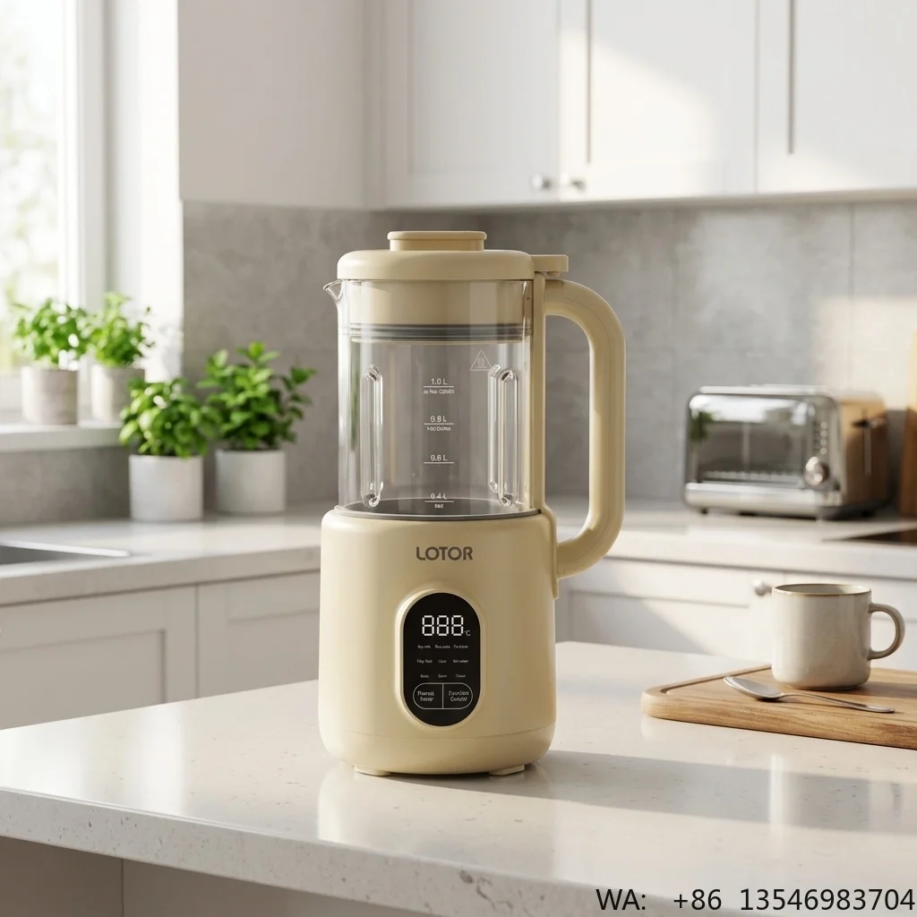 Multi Functional 800ml Large Capacity Soybean Milk Machine High Speed Wall Breaking Blender Pure Copper Motor Heat Preservation
