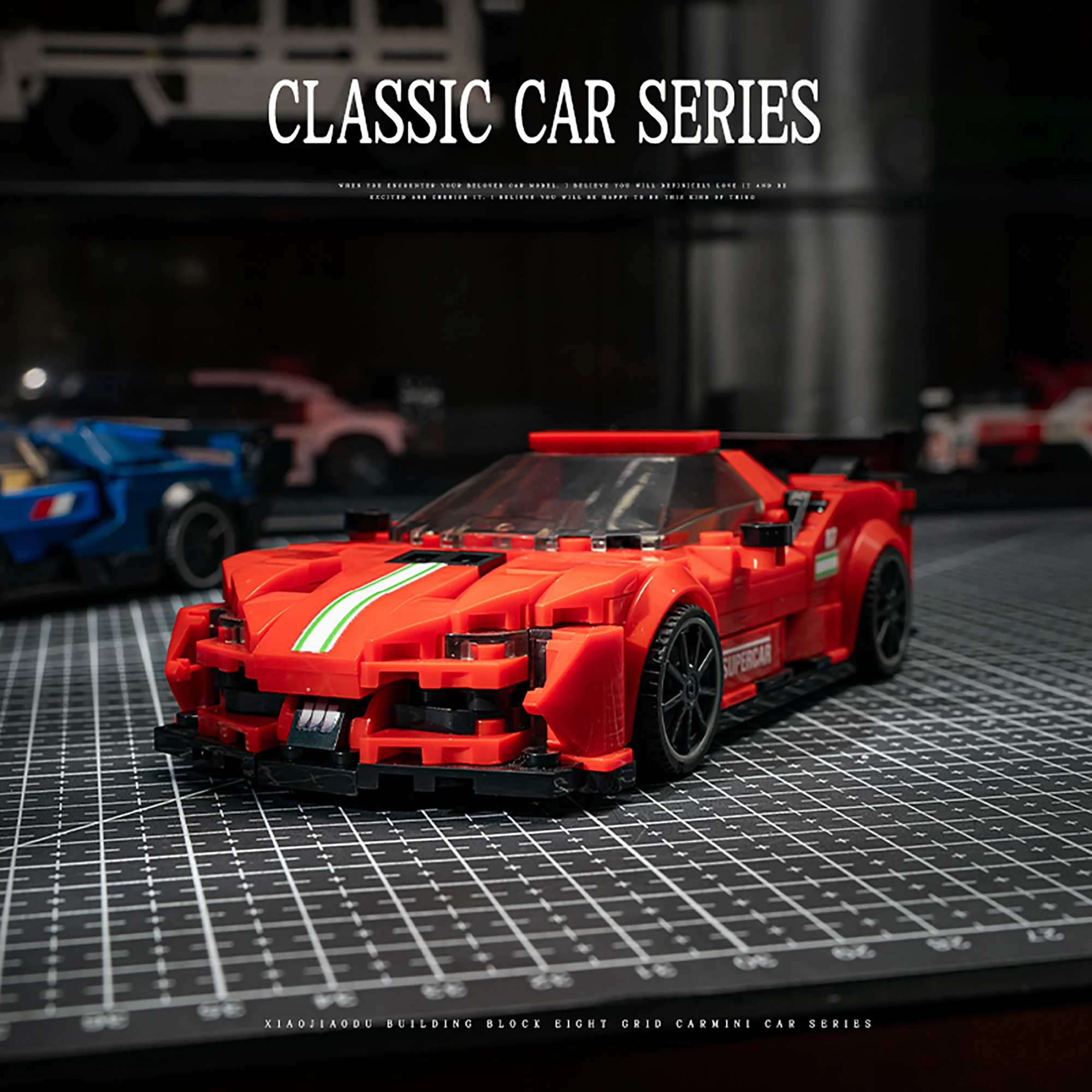 ตัวต่อรถแข่งความเร็วสูง SF90XX จำนวน 375 ชิ้น ชุดตัวต่อรถซูเปอร์คาร์ ของเล่นตัวต่อสำหรับเด็กและผู้ใหญ่ ของขวัญ