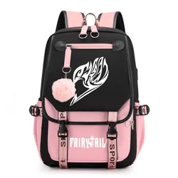 Fairy Tail schoolbags for teenagers, children's backpacks, cartoon printing bags, outdoor travel bags, various leisure bags