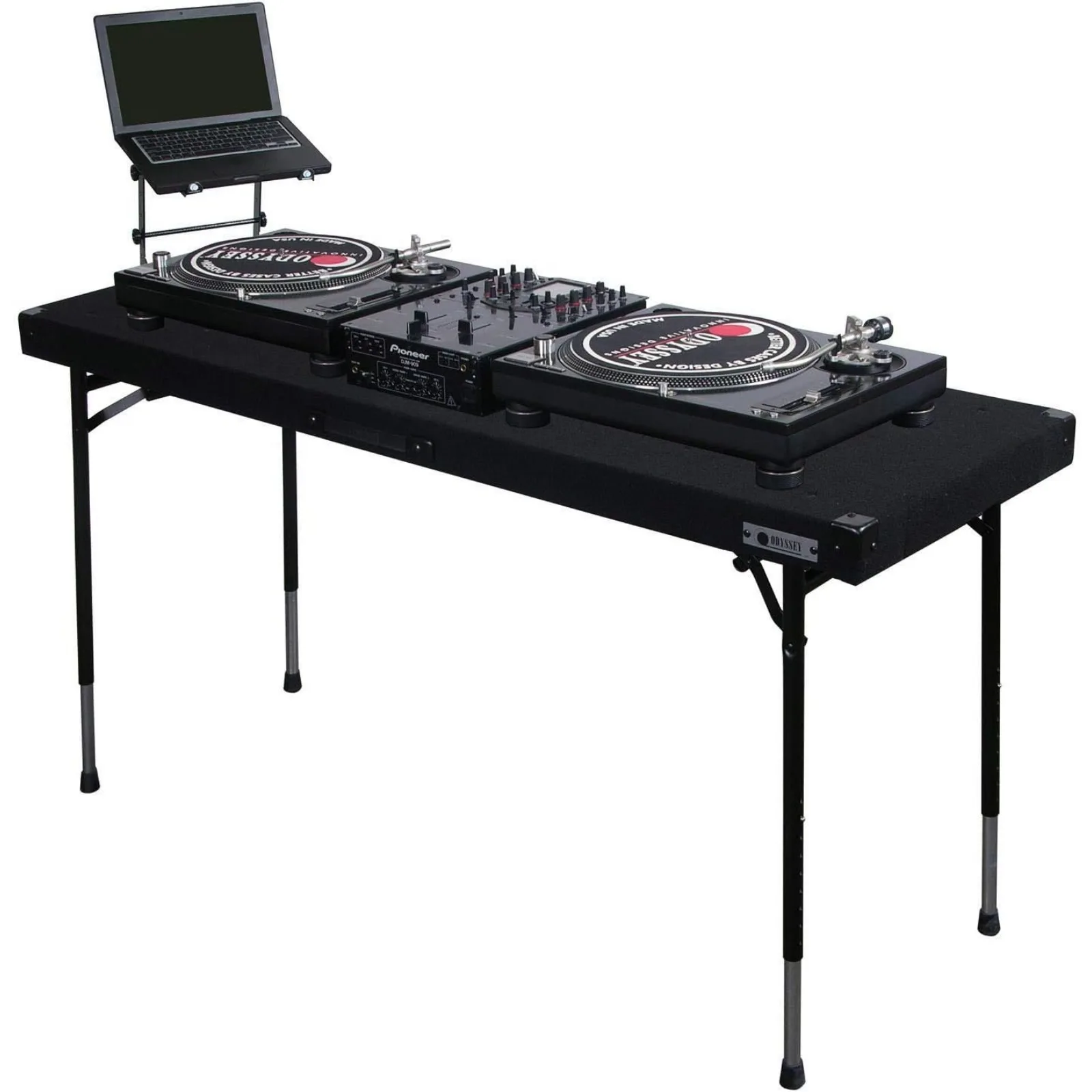 US CTBC2060 Carpeted Folding Dj Table with Adjustable Leg System