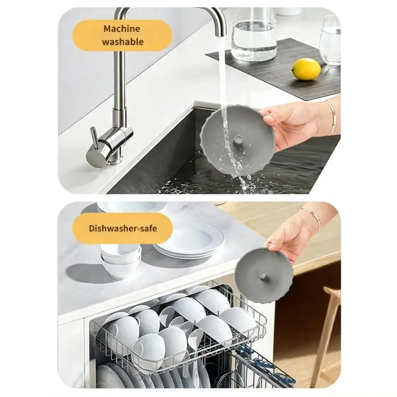 QX2E Flexible Drink Lid with Metal Straw for 7-10cm Cup Openings Use