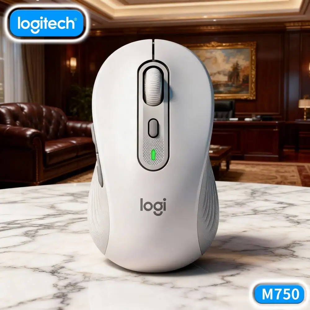 Logitech M650/M650L Signature Wireless Mouse - Dual Connectivity, Sustainable Design, 90% Quieter Clicks, 10m Range