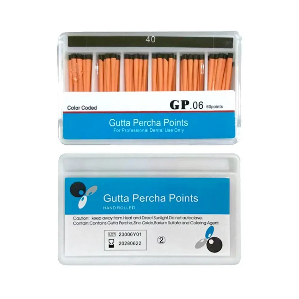 1Box Dental Supplies Gutta Percha Points Dentist Products Dental Materi #15-40/F1/F2/F3 GP Material Endodoncia AG