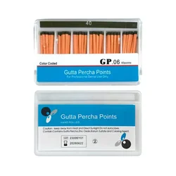1Box Dental Supplies Gutta Percha Points Dentist Products Dental Materi #15-40/F1/F2/F3 GP Material Endodoncia AG