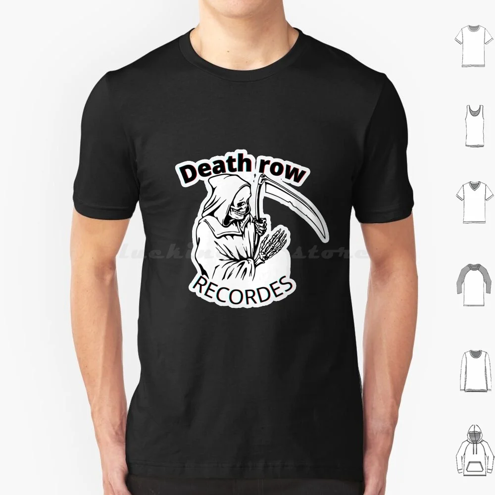 Death Row Records Classic Shirt T Shirt Cotton Men Women DIY Print Death Row Death Row Records Rap Hip Hop Dr Dre 90s Death