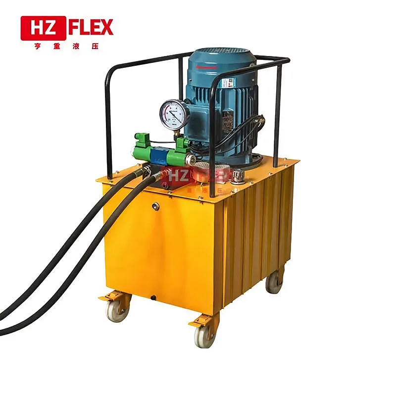 7.5KW 380V electric hydraulic pump double solenoid valve foot pump hydraulic press double circuit hydraulic machine factory