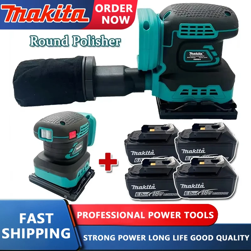 

Makita Electric Cordless Disc Random Orbital Brushless Sander Grinding Polisher 3-Speed Sanding Machine Fit Makita 18V Battery