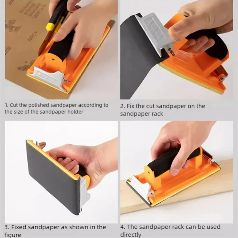 51 Pcs (9 x 3.6 Inch) Wet/Dry Sandpaper Hand Sander Set Sanding Discs For Wood Sanding Metals Polishing Sheets Grinding Tools