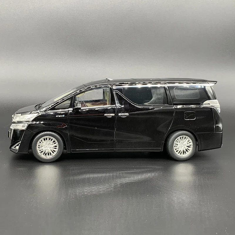 Die-Cast Alloy Business Car Model, Toyota Motor Duplo MPV, Decoração Presente Brinquedos, Escala 1:18, Wilfa