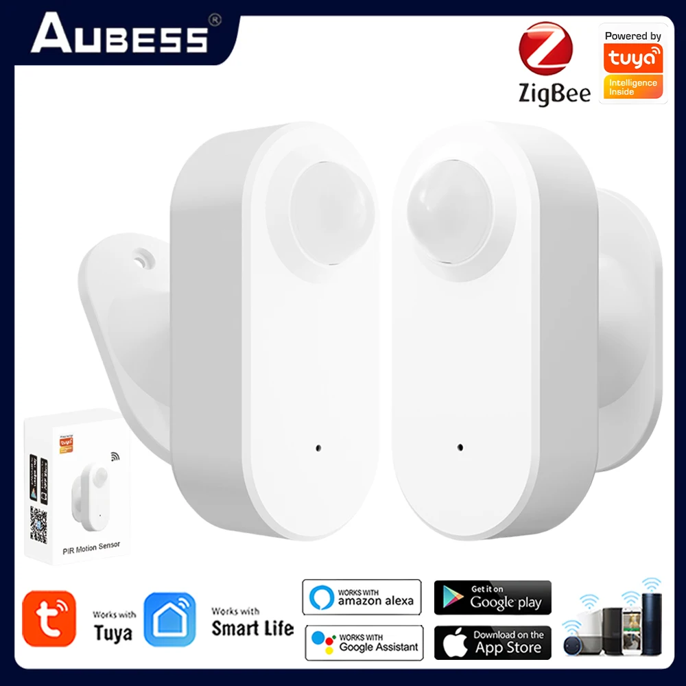 Tuya Zigbee Human Presence Detector Smart PIR Motion Detection Sensor Wireless Wave Motion Sensor Support Alexa Google Assistant