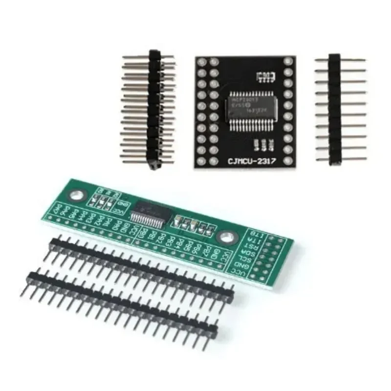 

MCP23017 I2C Interface 16bit I/O Extension Module Pin Board IIC to GIPO Converter 25mA1 Drive Power Supply for Arduino and C51