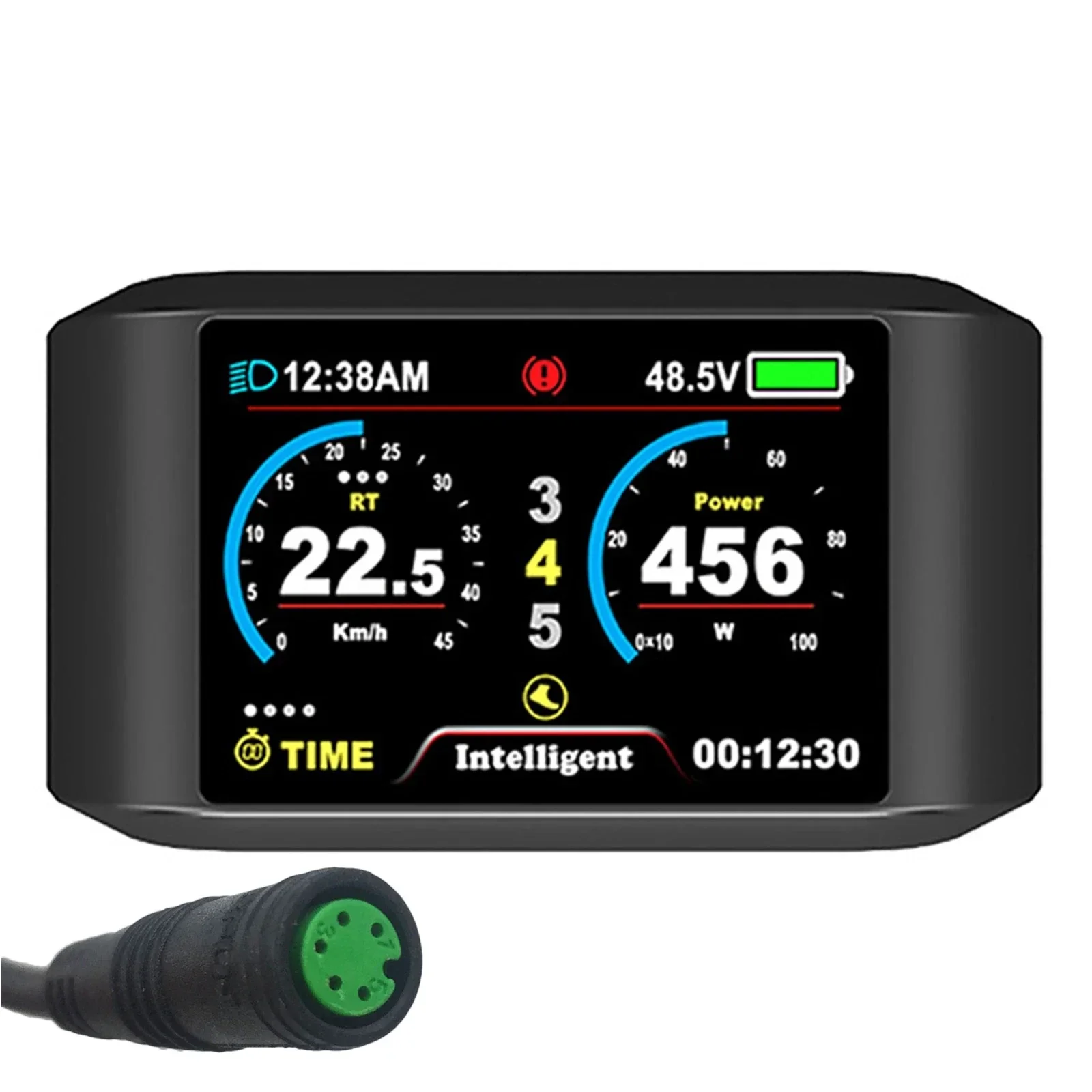 

750C TFT цветной дисплей для bafang EBIKE BBS01 BBS02 для двигателя G320 UART, многофункциональный одометр и указатели скорости