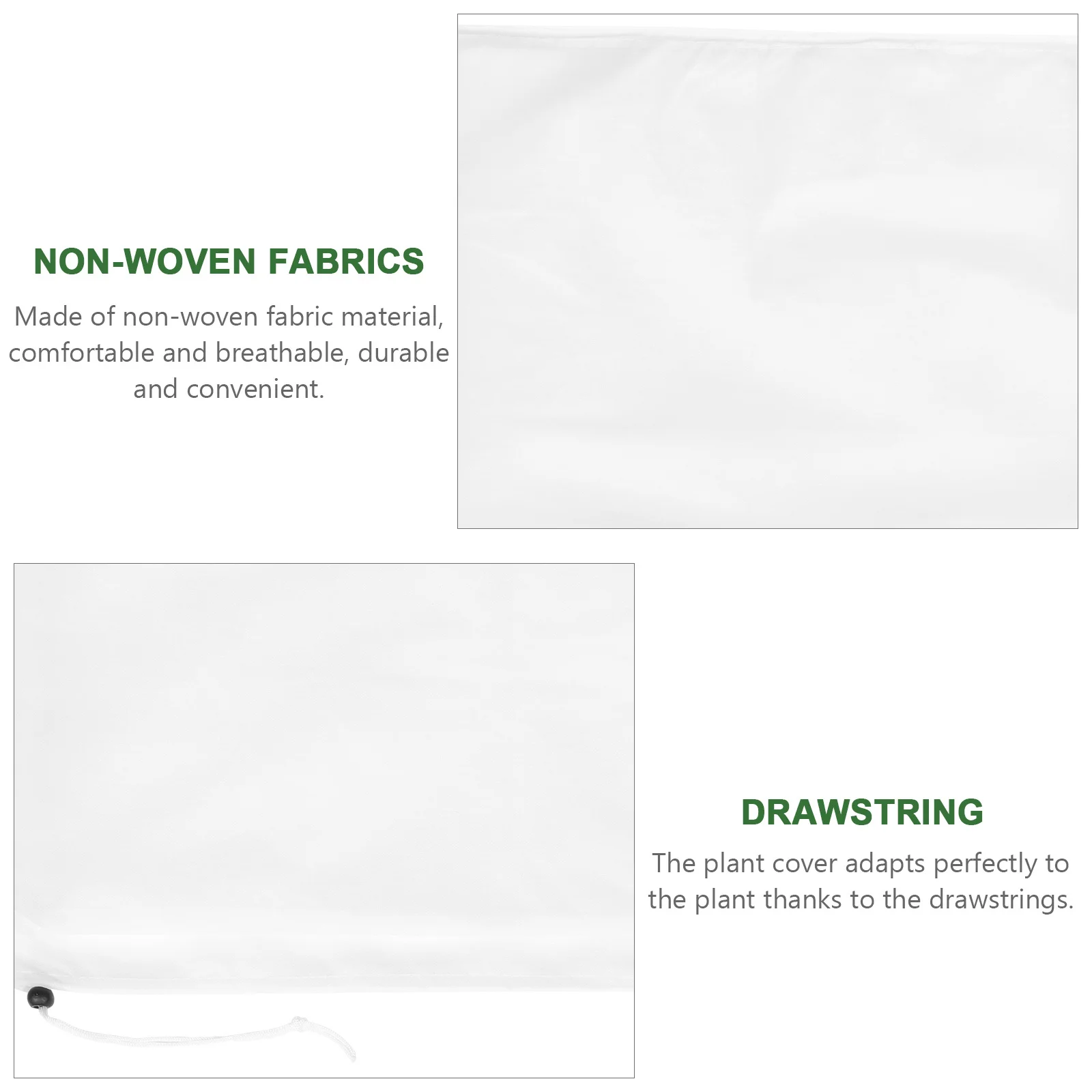 

Tree Frost Protection Cover Non-Woven Breathable Winter Plant Protective Cover Adjustable Drawstring for Garden Plants Flowers