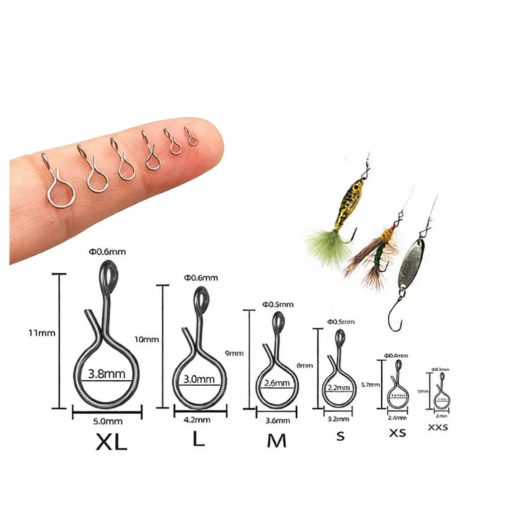 High Strength Quick Link Connector For Fishing Lure Clip Hook Swivel Accessory Solid Ring Tackle Gear For Fly Angling