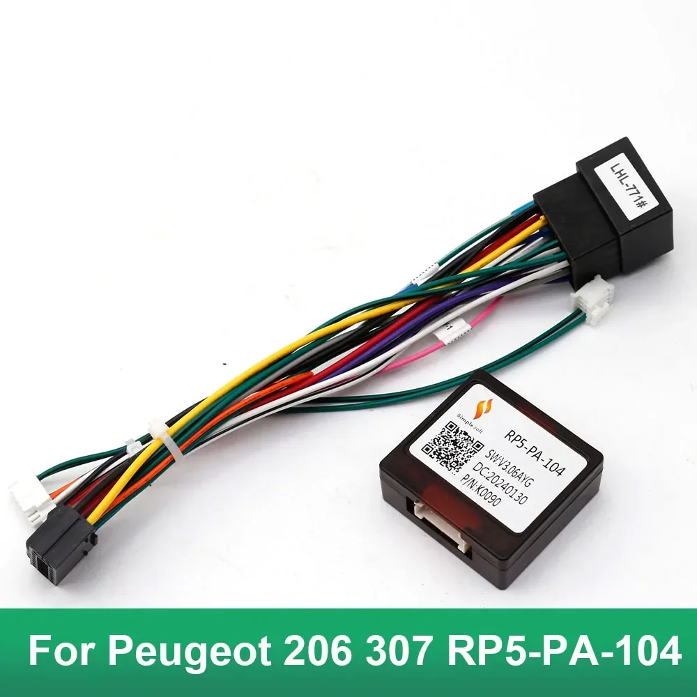 

Simplesoft Car Wiring Harness Navigation Adapter Canbus Box Decoder Android Radio Power Cable For Peugeot 206 307 RP5-PA-104