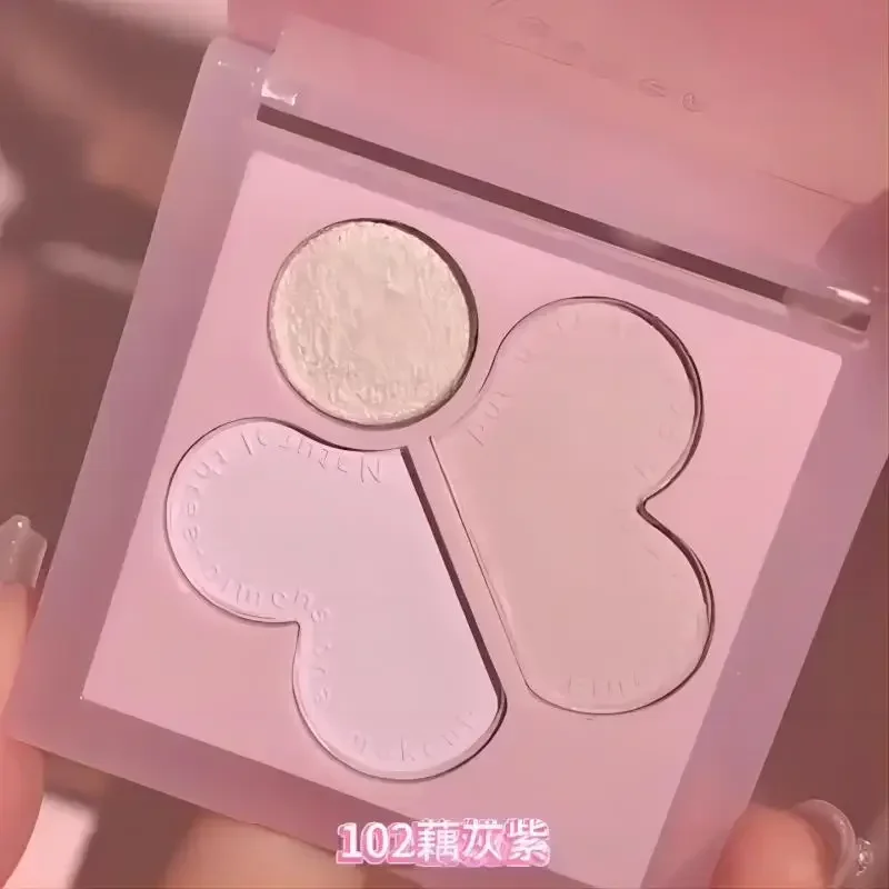 Biya Drie kleuren Blush Gezichtsblusher Matte natuurlijke wangtint Hoogtepunt Fleuren Zachte contour Vrouwelijke make-up Zeldzame schoonheid Cosmetica