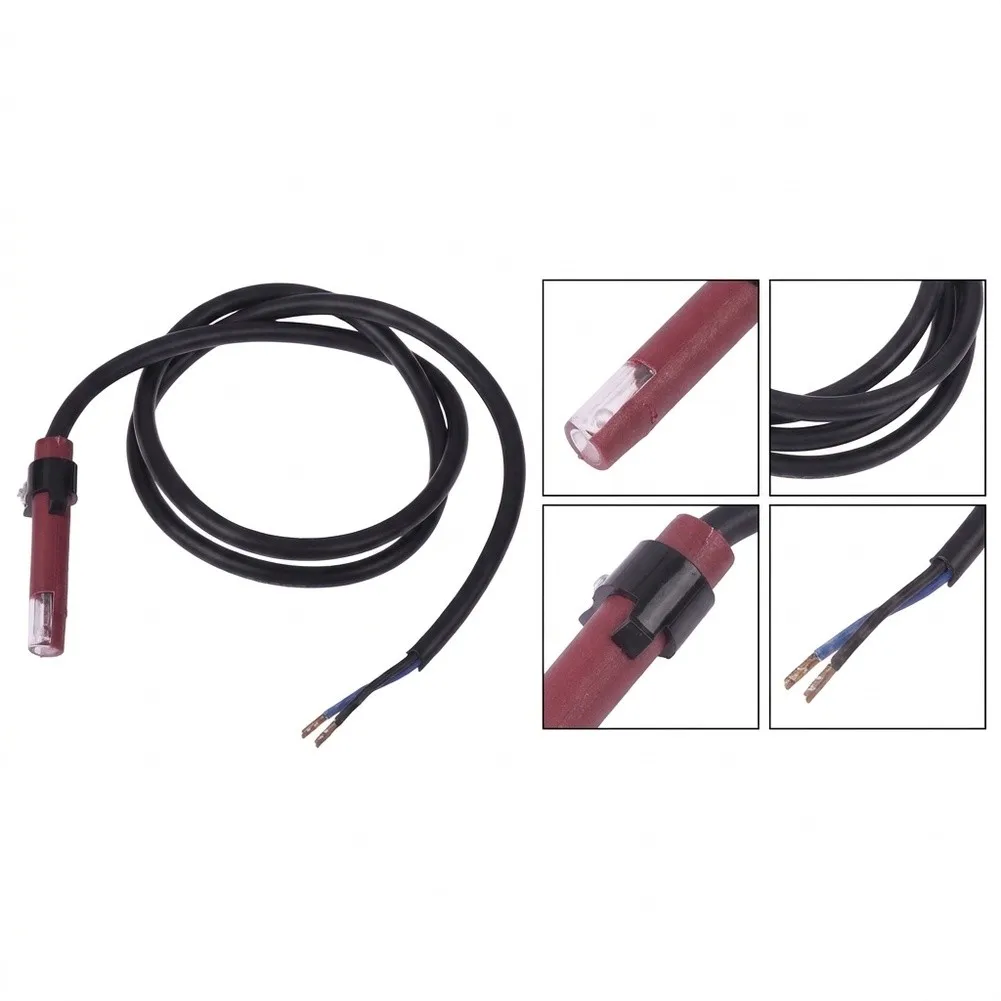 Photocell-Based Flame Sensor QRB1 for Diesel Burner Monitoring with ABS Encapsulation and Metal Mounting Structure