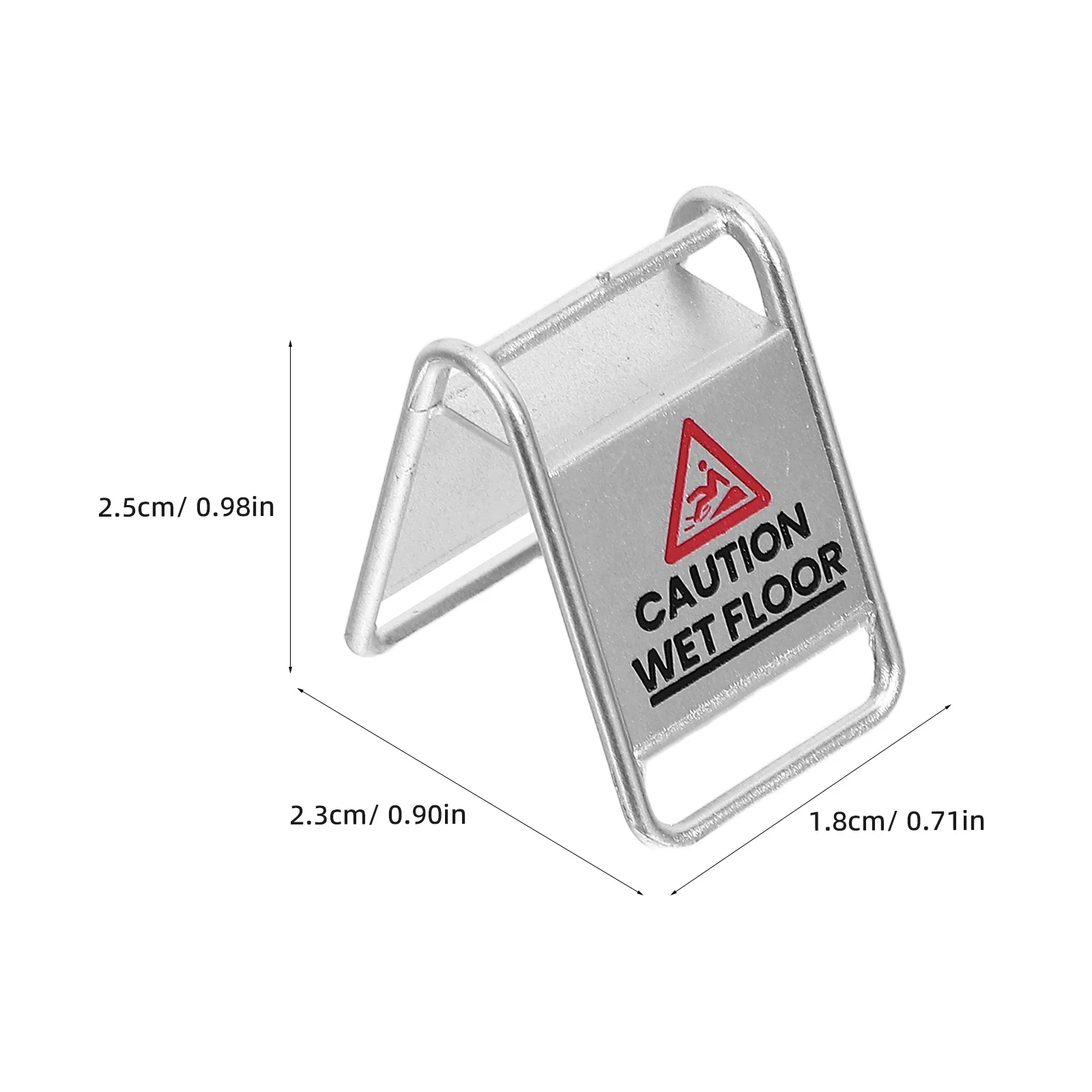10 قطعة علامة أرضية مبللة واقعية من البلاستيك المتين علامات تحذير صغيرة لبيت الدمى حديقة الجنية ديوراما Playset ديكور