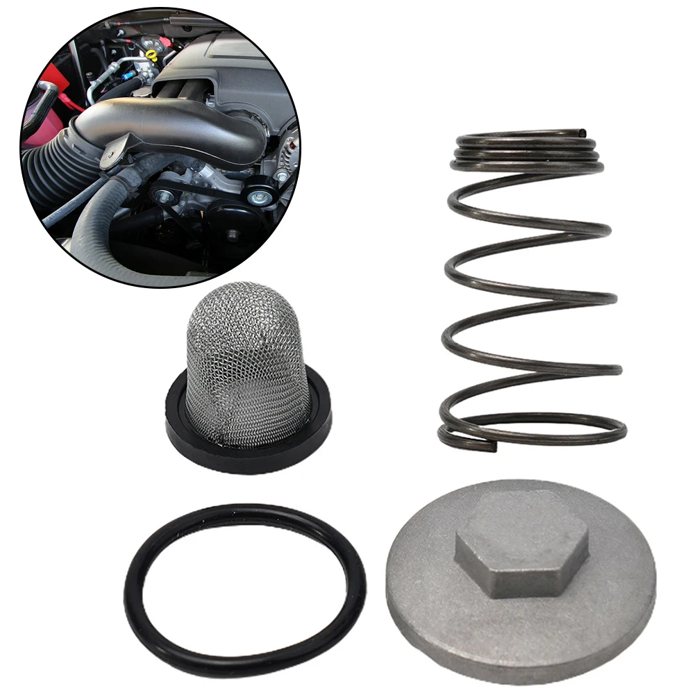 For GY6-Compatible Oil Drain Assembly for 50cc 125cc 150cc Scooters Includes Drain Screw O Ring Spring and Oil Filter