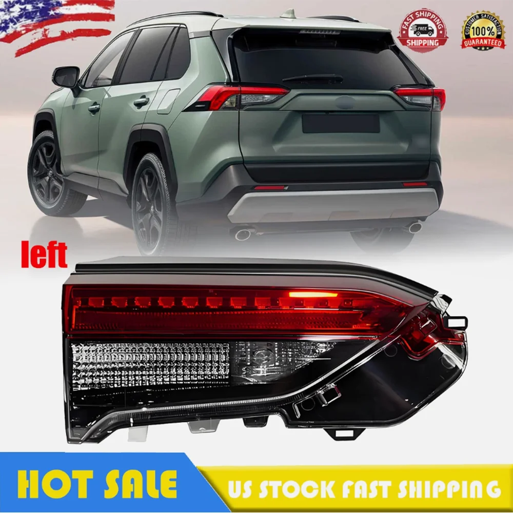سيارة الجانب الداخلي الخلفي الذيل ضوء لتويوتا راف 4 RAV4 2019 2020 الجمعية الفرامل الضوء الخلفي وقف مصباح وقوف السيارات اكسسوارات السيارات