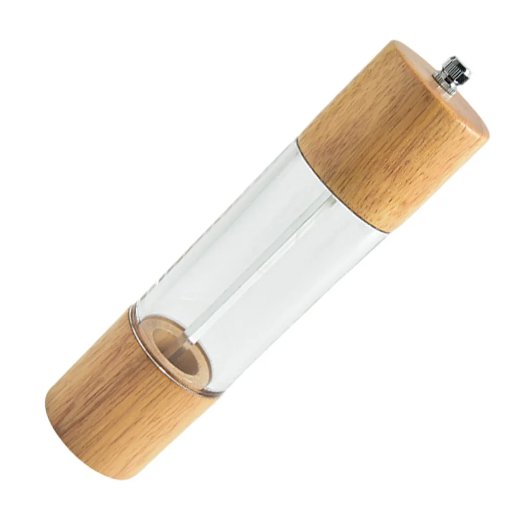 

Manual Pepper Mill Transparent Grinding Tool For Coffee Beans Kitchen Seasoning Bottle Home Spices Acrylic Salt Shaker