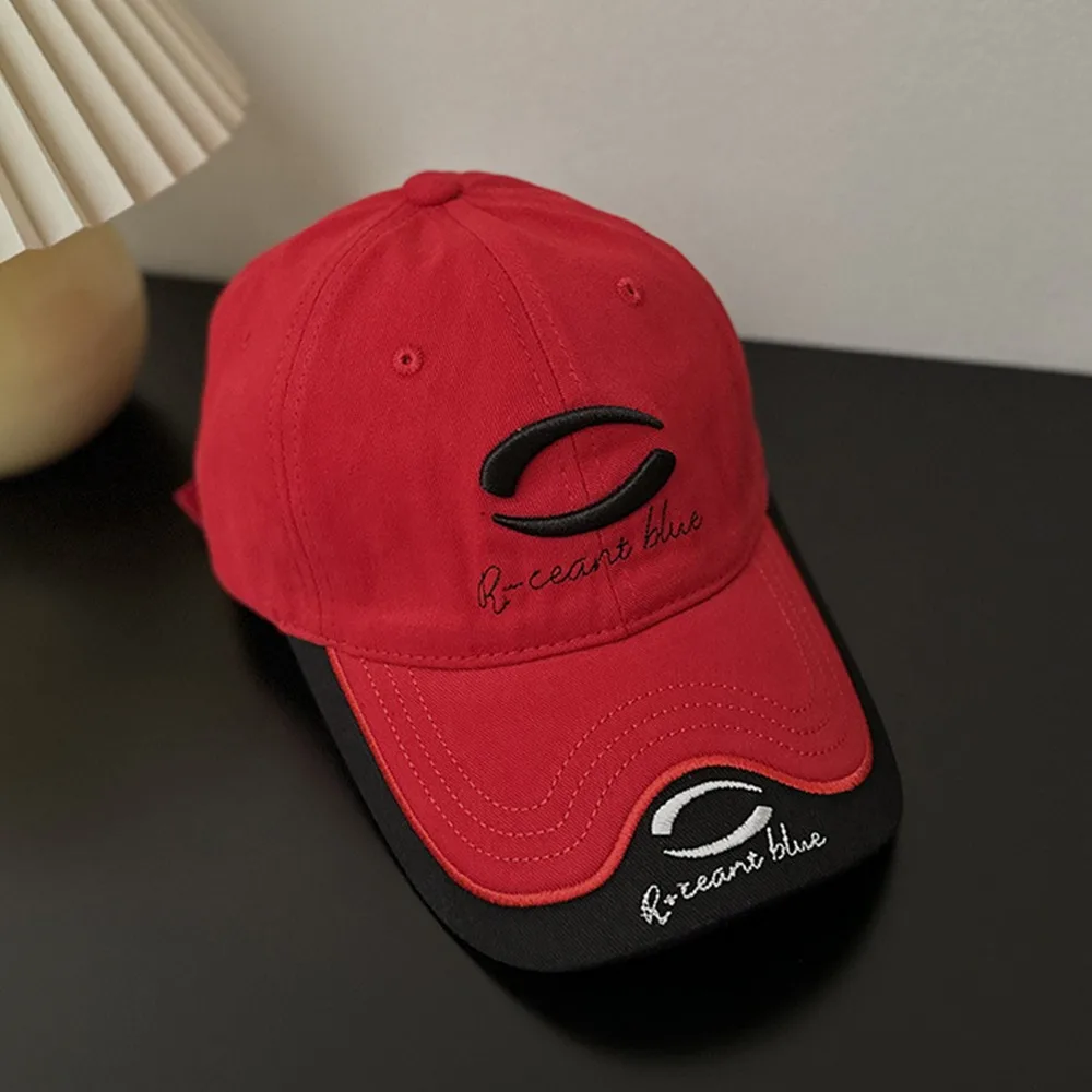 

Versatile American Vintage Baseball Cap Y2K Embroidery Letter Peaked Cap Cotton Hip Hop Visors Snapback Cap Unisex