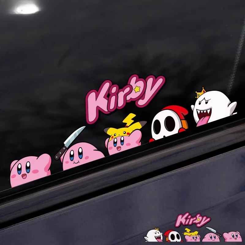 

Kirby Team Stickers Kirby Creative Car Stickers Suitable for Windows, Laptops, and Skateboards