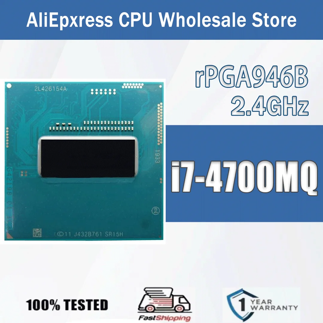 Processeur Intel Core I7-4800MQ – Quad-Core 2.7 GHz – Socket PGA 946 – Reconditionné