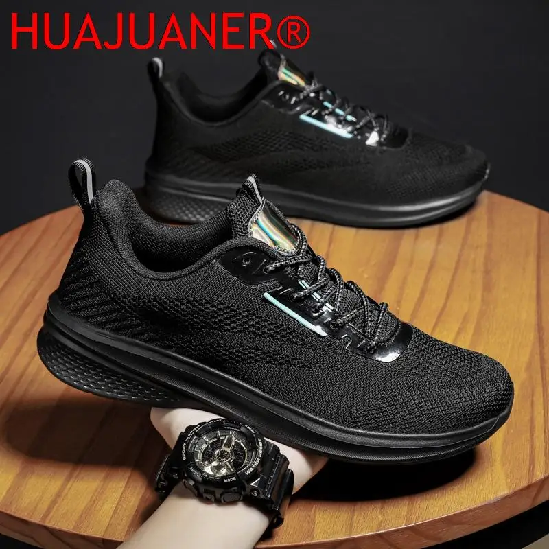 Zapatillas de deporte de malla para hombre, zapatos deportivos ligeros y transpirables, informales, a la moda, novedad de 2023