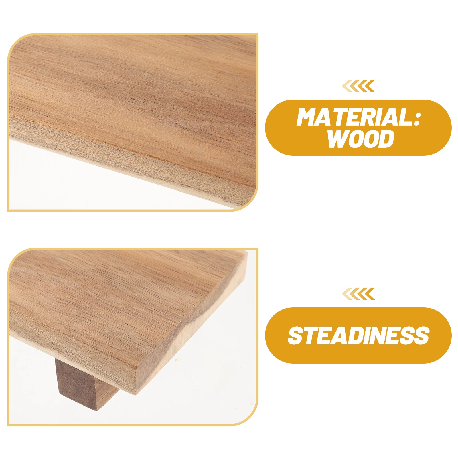 

Wooden Soap Pedestal Stand Bathroom Sink Organizer Wood Stand For Display Riser Tray Kitchen Counter Vase Planter