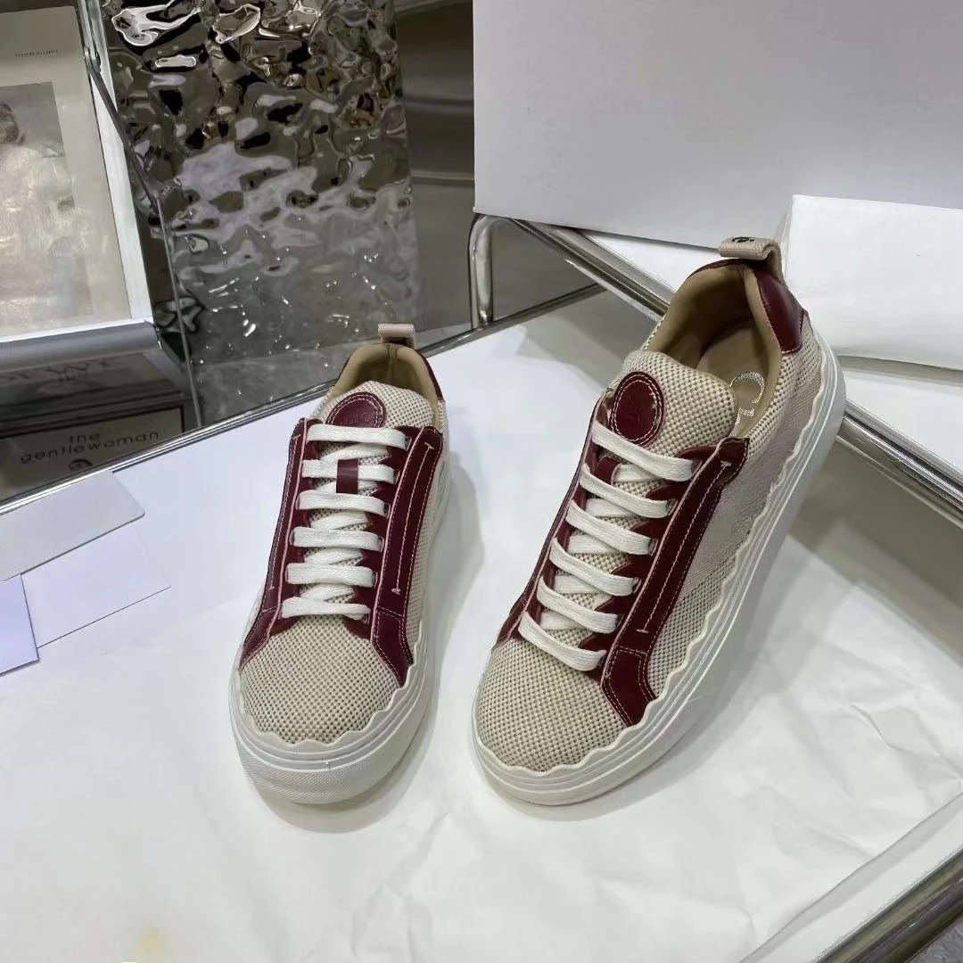 2026 Designer Popular Platform Casual Board Shoes Increase in Height News 2026 Trend Little White Shoes Fashion Versatile Outer Board Shoes Women