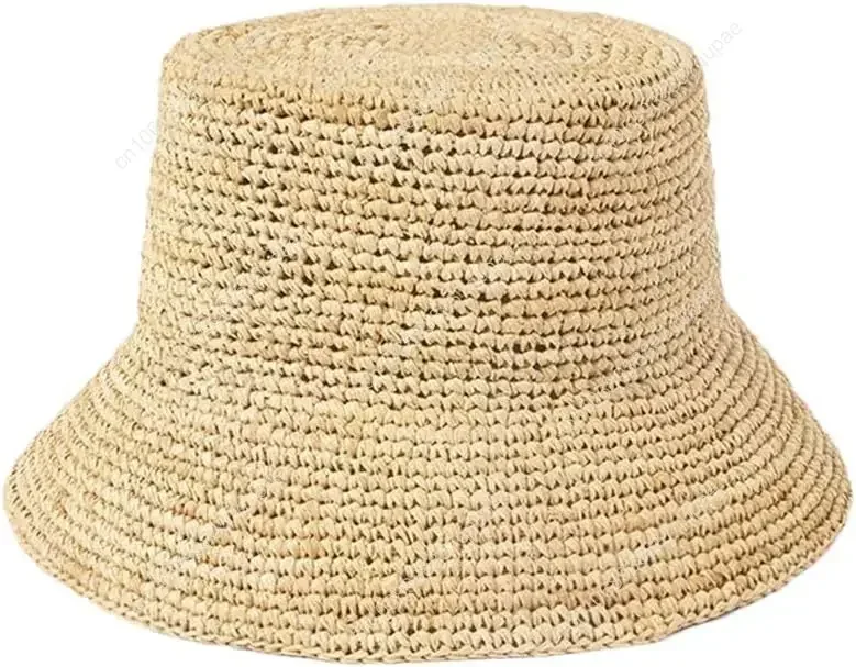 

Small Brim Straw Hats For Women Simple Bucket Cap