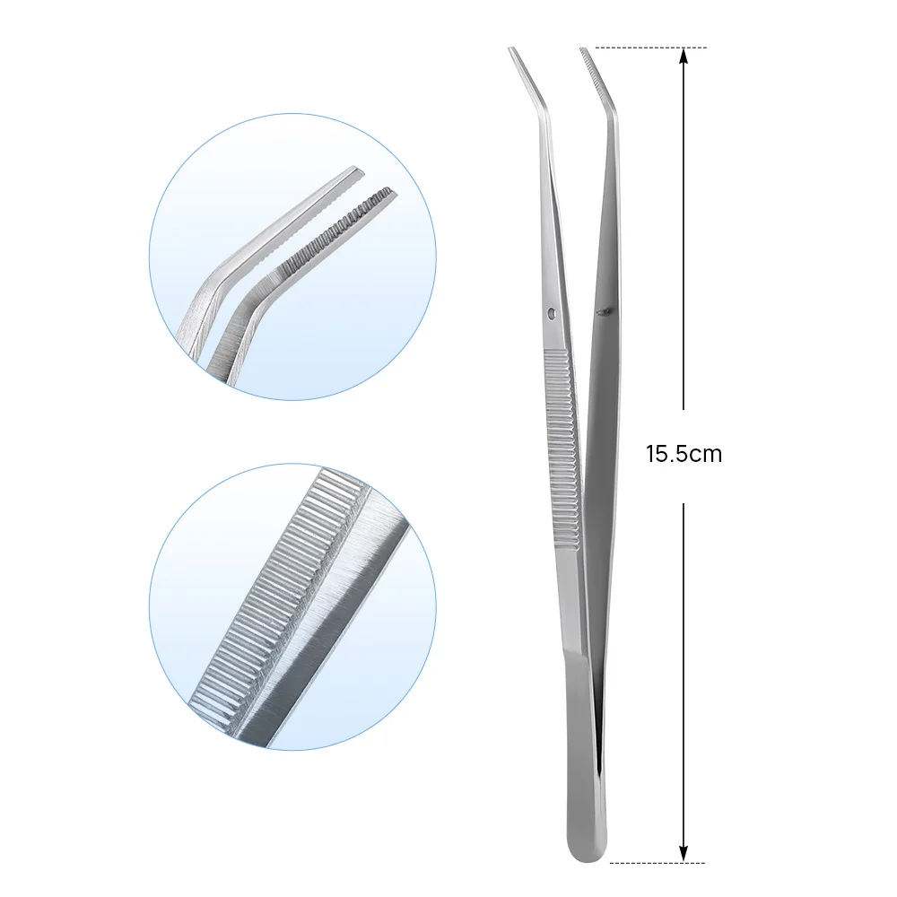 4pcs Azdent Dental Cleaning Tools Kit Stainless Steel Teeth Scraper Mouth Mirror Tweezer Dentistry Probe Tooth Care Instrument