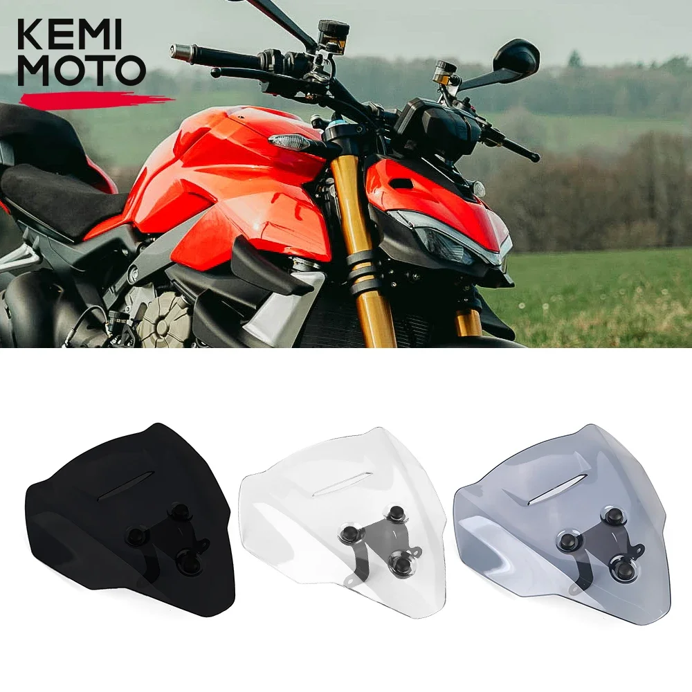 For Ducati Streetfighter V4 V4S V4SP Windscreen Windshield Viser Baffle Wind Deflectors 2020 2021 2022 Motorcycle Accessories