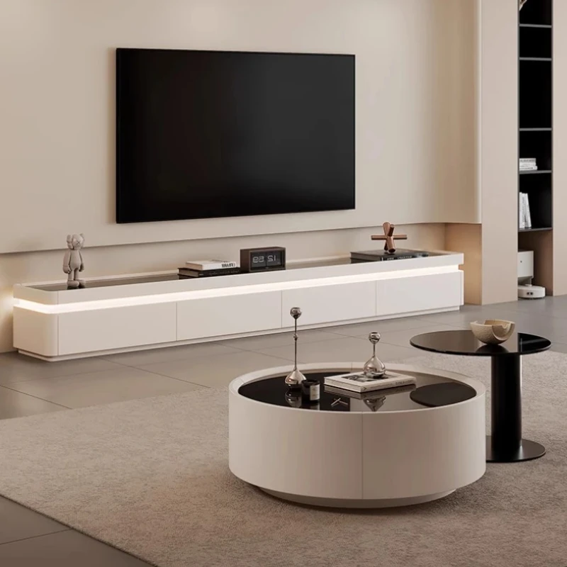 

Solid Wood Modern Tv Stand Living Room White Designer Home Tv Stands Coffee Table Mueble Para Televisor Furniture Luxury