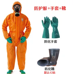 Ansell 5000 Heavy Duty Chemical Protective Clothing Acid and Alkali Resistant Nuclear Resistant mustard-proof Coveralls