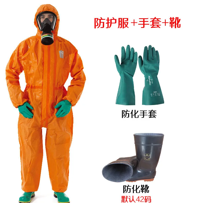 Ansell 5000 Heavy Duty Chemical Protective Clothing Acid and Alkali Resistant Nuclear Resistant mustard-proof Coveralls