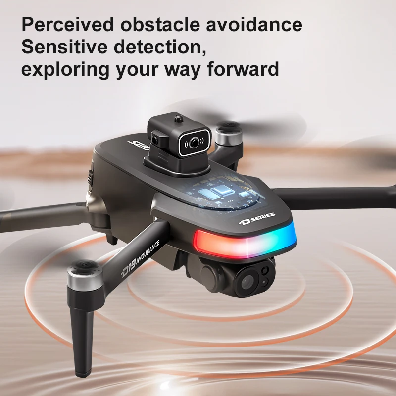 D19 GPS Drone 1080P كاميرا مزدوجة، تجنب العوائق الذكية، محرك بدون فرش، تحوم التدفق البصري، جهاز التحكم عن بعد مع الشاشة #4