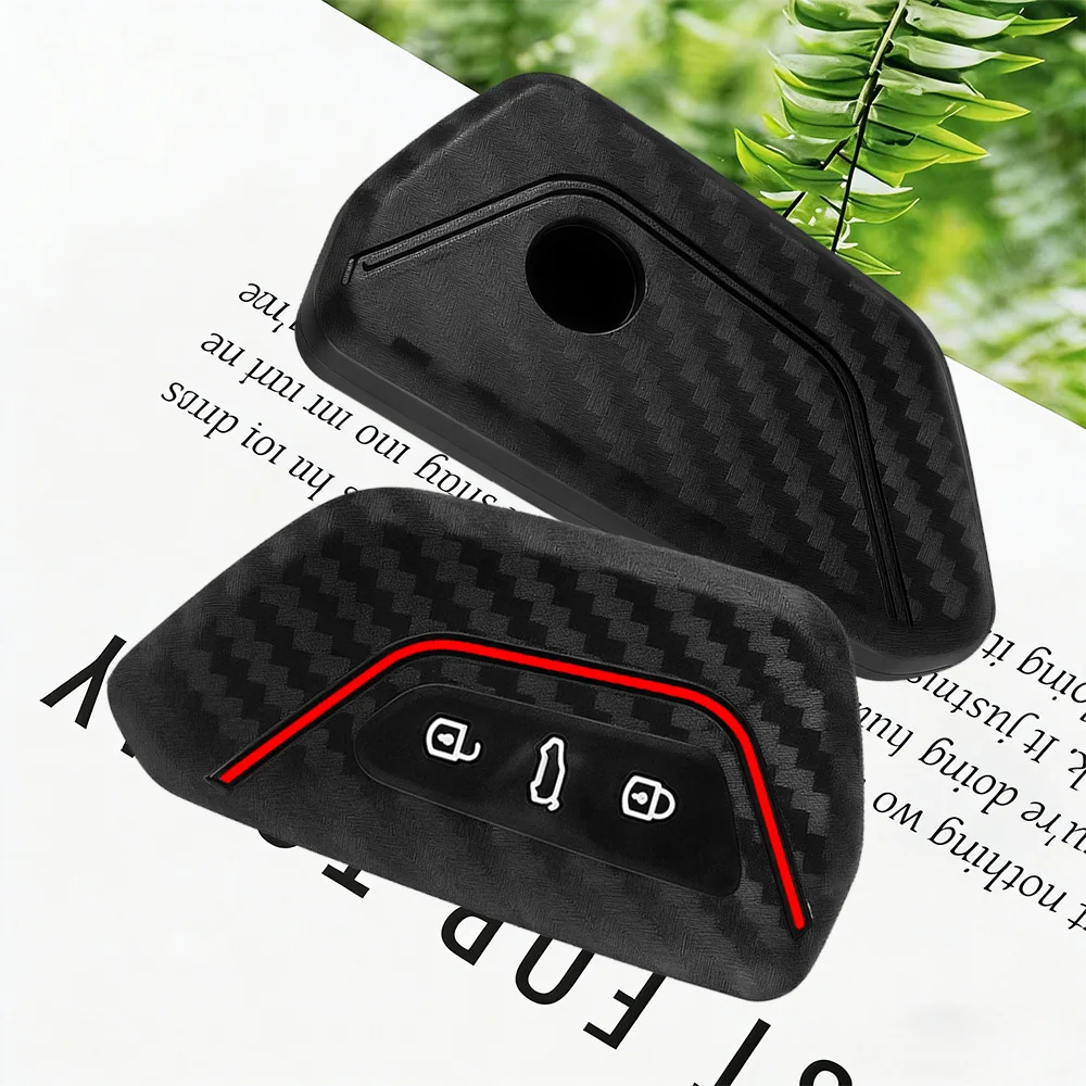Premium Soft Silicone Car Key Case Cover For Seat Leon Mk4 Cupra Formentor For Skoda Octavia A8 MK4 Mk8 For VW Golf 8 GTI ID 4 view 2