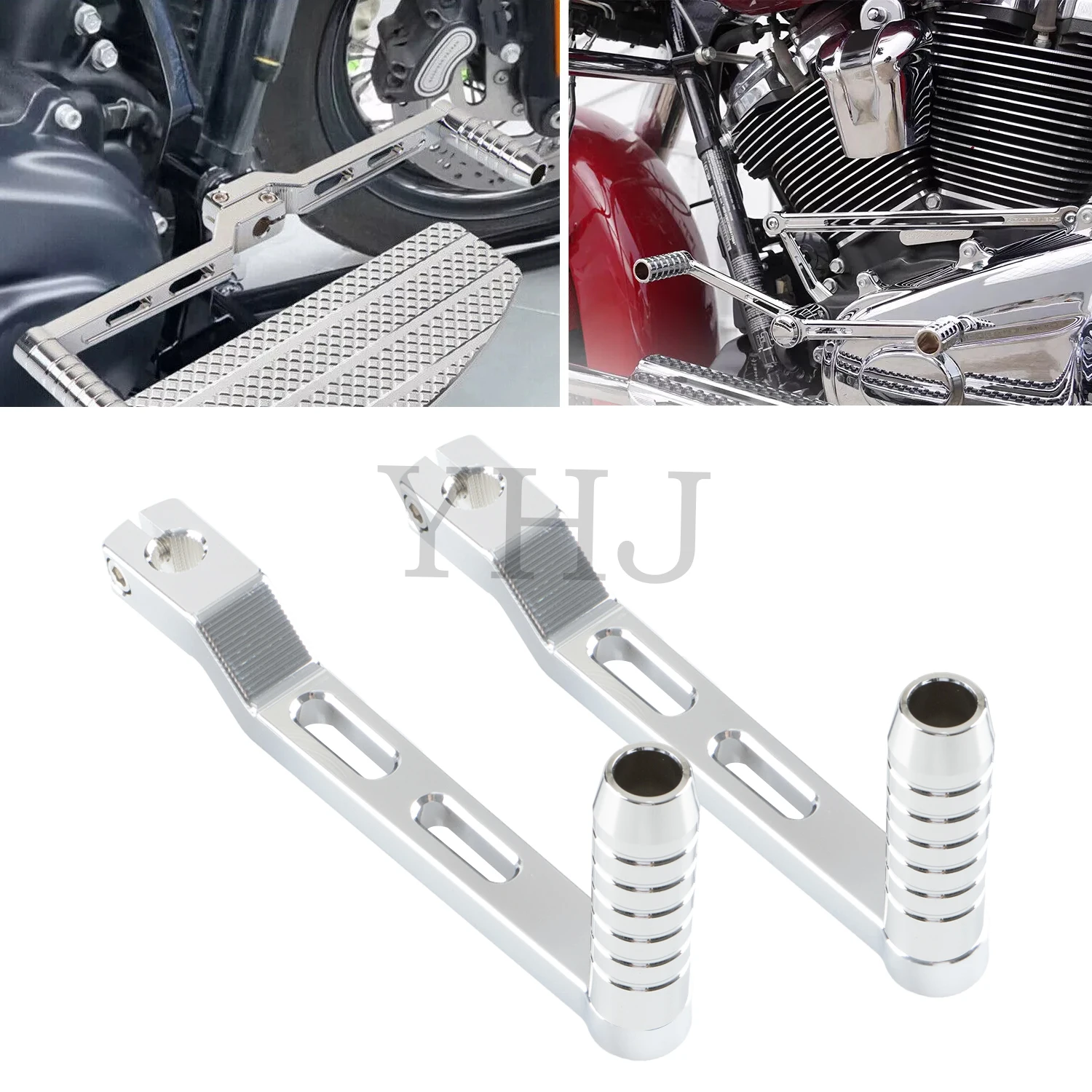 

Chrome Gear Heel Toe Shift Lever Shifter Peg For Harley Motorcycle Touring Electra Road Glide 88-23 FL Softail 86-Up Trike 08-23