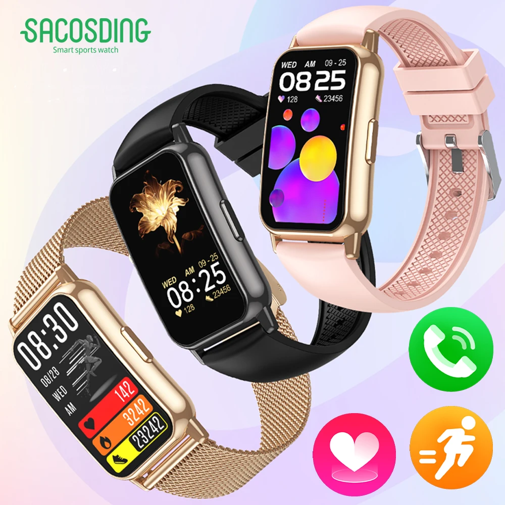 

2024 smart bracelet 1.47 inch full touch screen metal shell curved IP67 waterproof heart rate monitoring smart watch wristbands