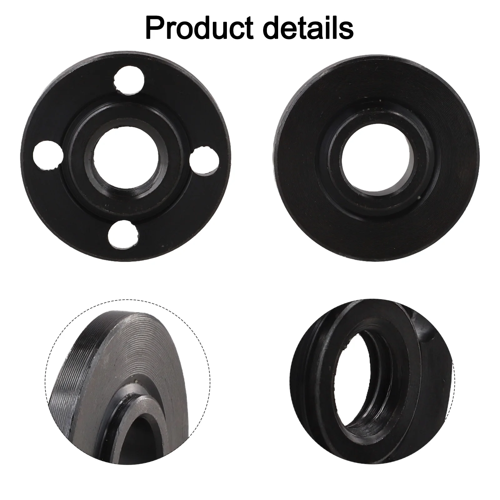 2pcs Press Plate For 125 Type Angle Grinder  To 100 Type Inner Outer Flange Nut Set Press Plate Power Tool Accessories