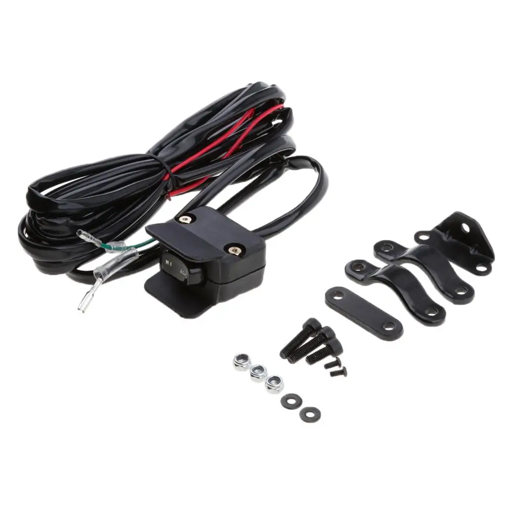 12V Winch Rocker Control Switch Made of Nylon + Plastic for Vehicles