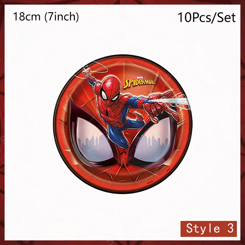 Spiderman Birthday Party Decorations Set Disposable Tableware Cup Plate Napkins Spidey and His Amazing Friends Birthday Supplies