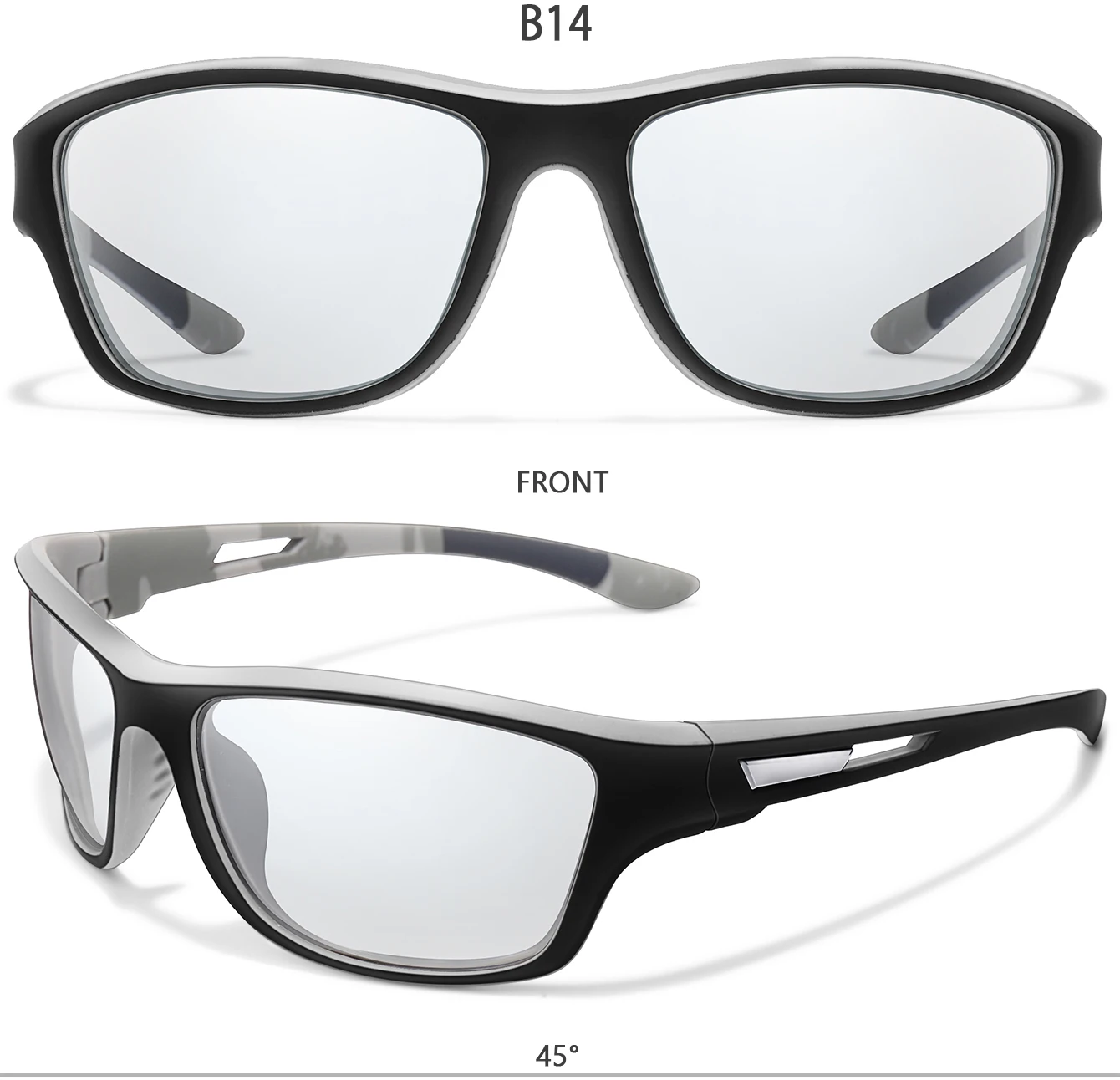 Photochrome Motorrad-Sonnenbrille für Männer und Frauen, Outdoor-Radfahren, Fahren, Wandern, Angeln, UV400-Schutzbrille – Detail 8