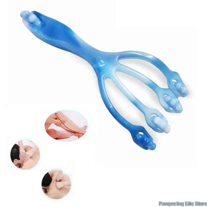 

1 Pc Four-claw Roller Handheld Full Body Relaxation Massage Comb Head Scalp Neck Foot Massage Relaxation Health Tool Care