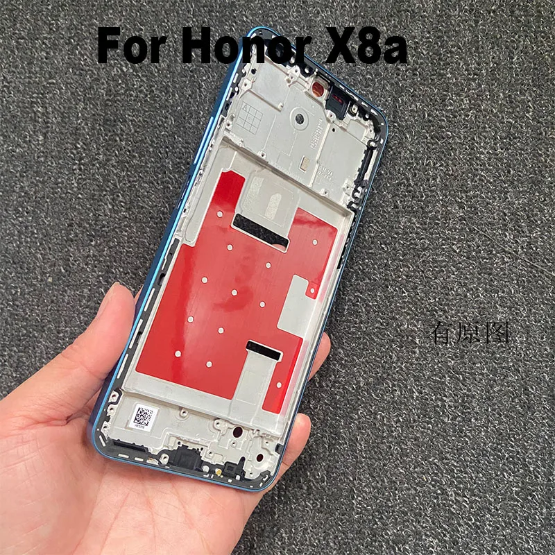 For Huawei Honor X8a Middle Frame Front Bezel Housing Lcd Supporting Holder Rear Plate Chassis Replacement CRT-LX1 CRT-LX2 CRT-L