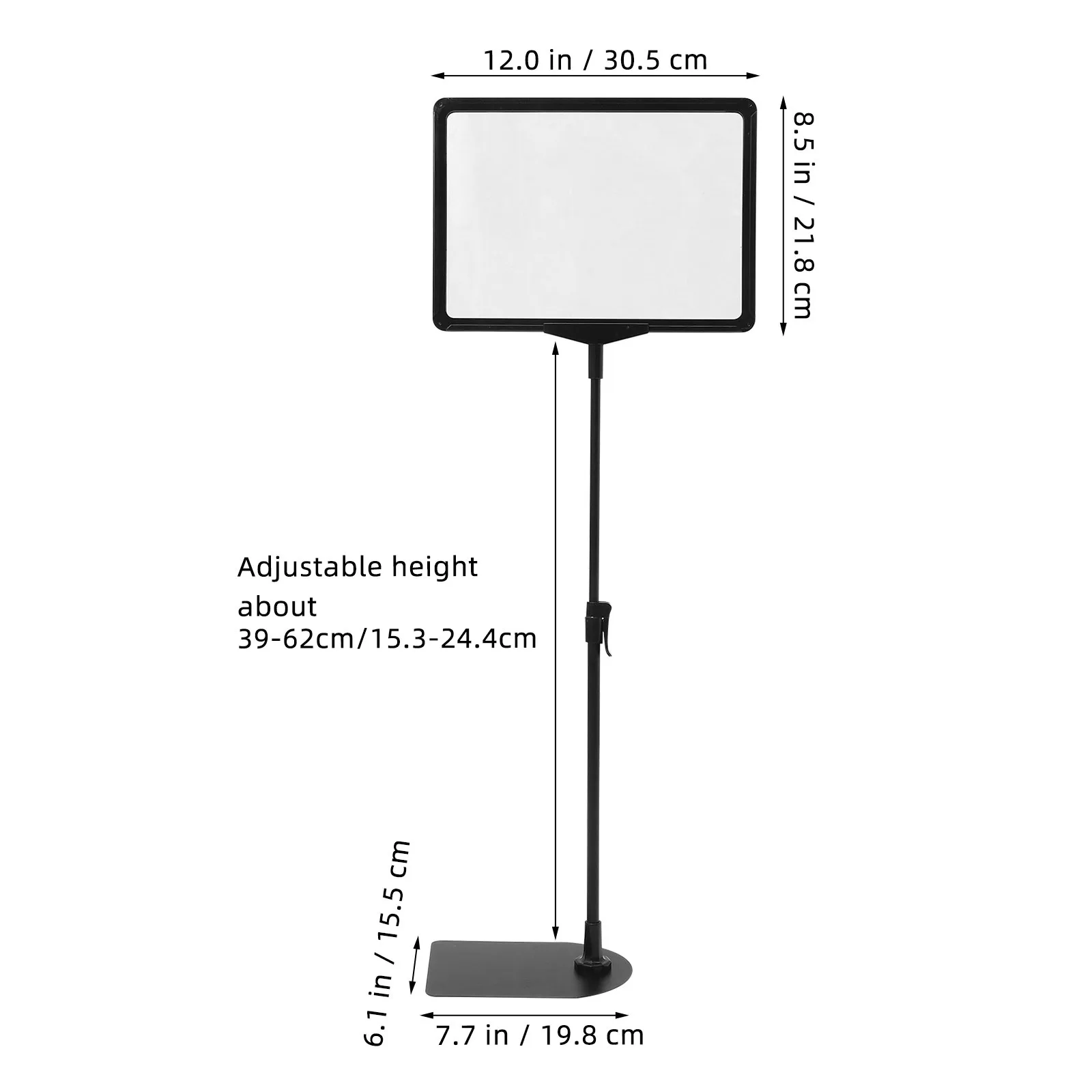 Penyangga Label Harga A4 dari Plastik Tahan Lama dan Baja Anti Karat untuk Rak, Tempat Label Harga untuk Toko, Penyangga Label untuk Display