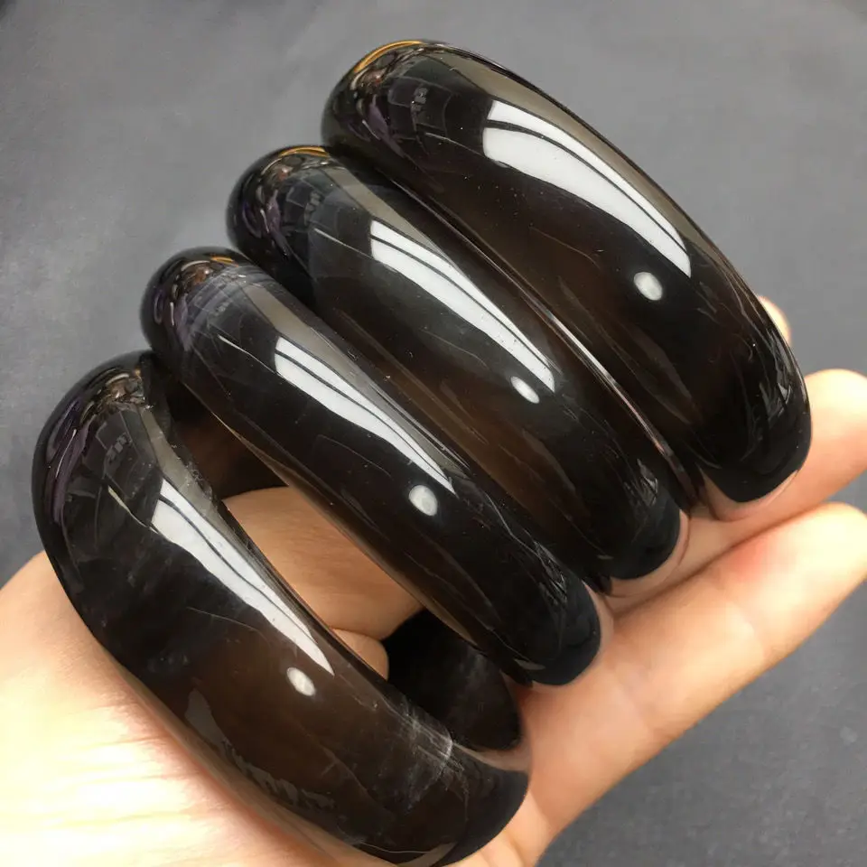 Rare Natural Jade Bracelet Black Decorative Bangle Women's All-match Fashion Jewelry Accessories Gift