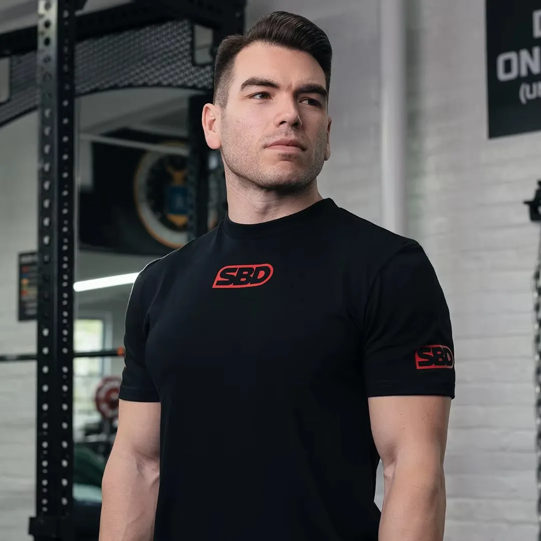 SBD Competition Powerlifting Gym Sports Marken-Grafik-T-Shirt aus Baumwolle für Herren und Damen, Streetwear-T-Shirt – Detail 2